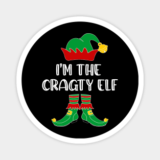 I'm The Cragty Elf Matching Family Group Christmas Magnet